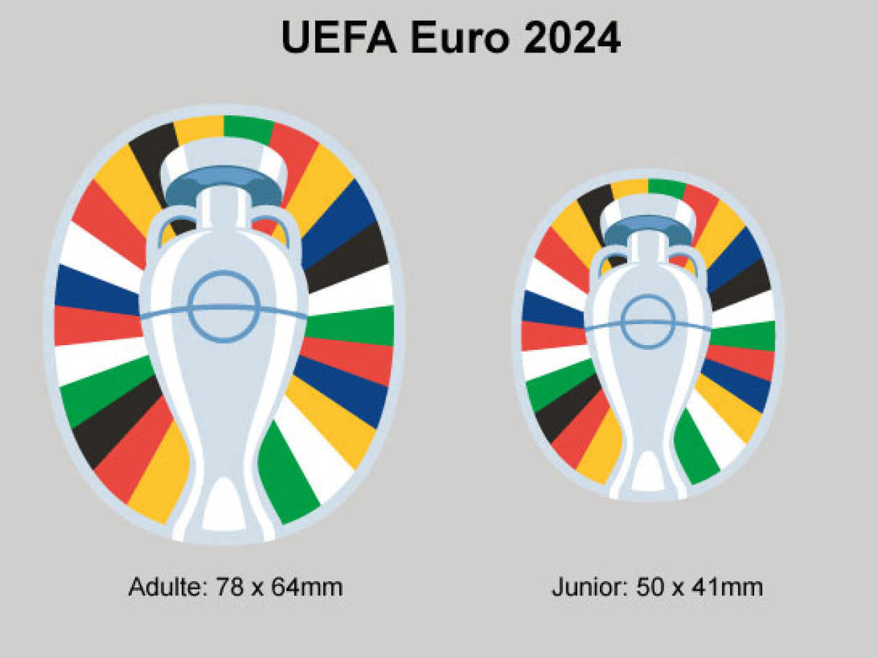 insignia uefa tamaños